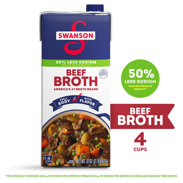 Swanson's Lower Sodium Beef Broth