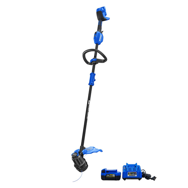 Kobalt QUIET TECH 24-volt 15-in Straight Shaft Battery String Trimmer 4 Ah (Battery Included) (Charger Included)