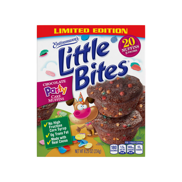 Entenmann's Entenmanns Little Bites Chocolate Party Cake Mini Muffins