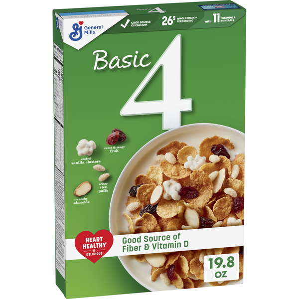 General Mills Basic 4 Heart Healthy with Fiber and Whole