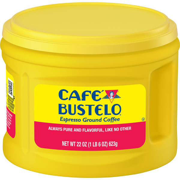 Café Bustelo Espresso Ground Coffee, Dark Roast, 22-Ounce Canister