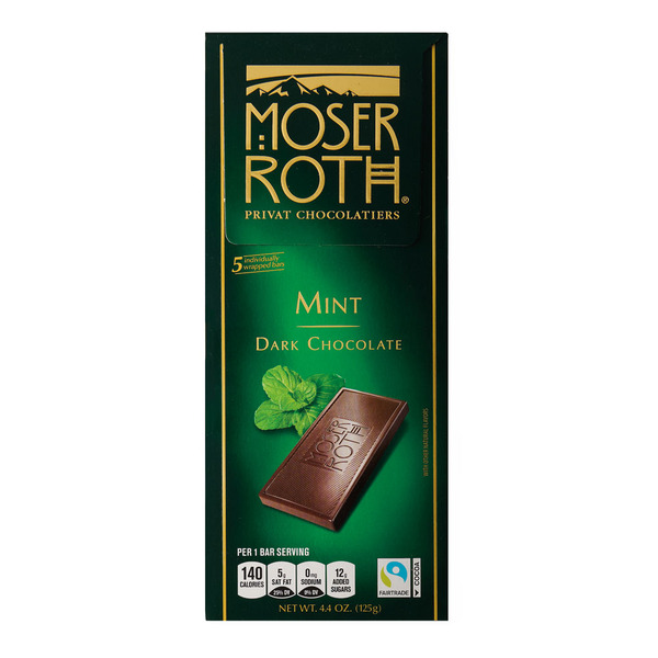 Moser Roth Dark Chocolate Mint Bar