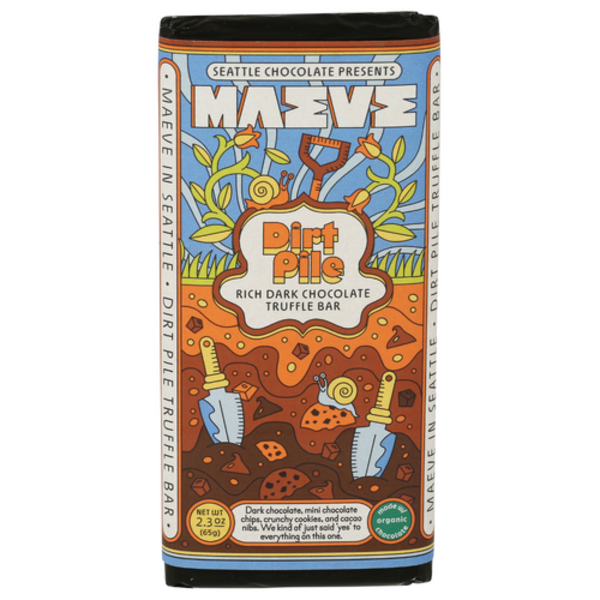 チョコ様　マヒル一点 Maeve By Seattle Chocolate Dirt Pile Dark Chocolate Truffle Bar
