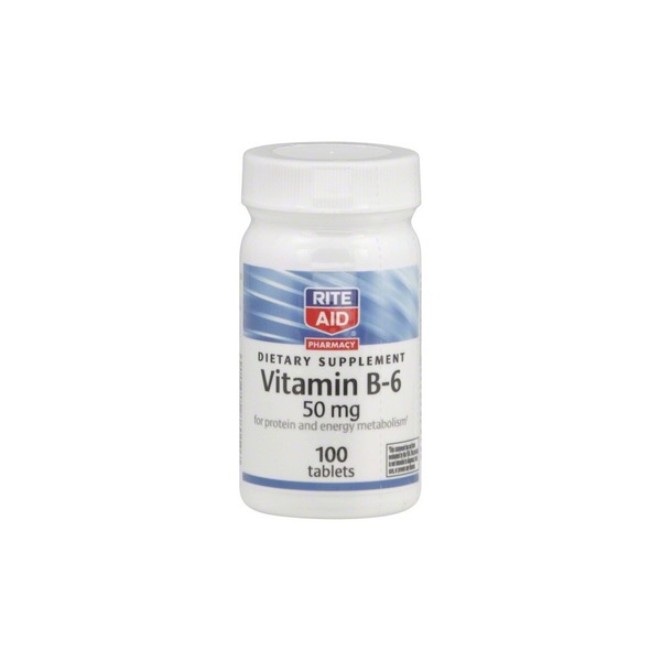 Rite Aid Vitamin B6 50 Mg Essential For A Healthy Nervous System And