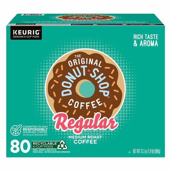The Original Donut Shop Coffee K-Cup Pod, 80-count