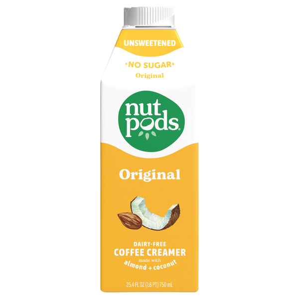 nutpods Dairy-Free Unsweetened Original Coffee Creamer