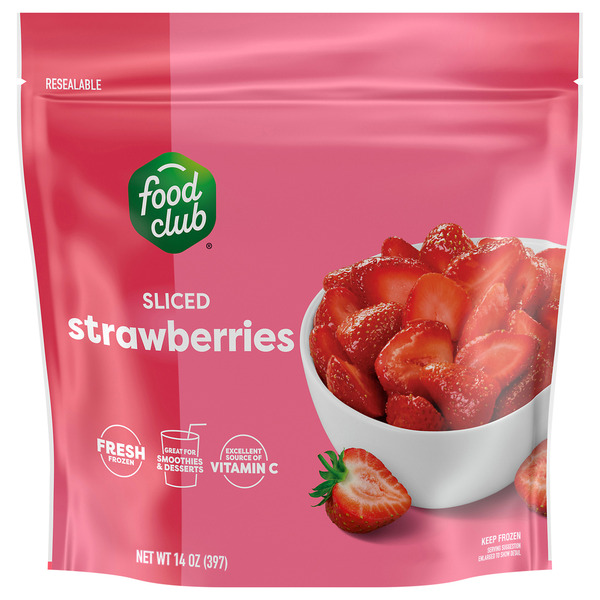 Food Club Unsweetened Sliced Strawberries Same-Day Delivery or