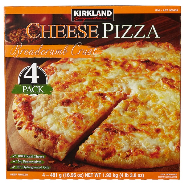 Kirkland Signature Cheese Pizza 4 Ct From Costco Instacart