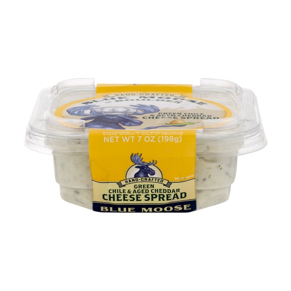 Blue Moose of Boulder Cheese Spread Green Chile & Aged Cheddar (7 oz