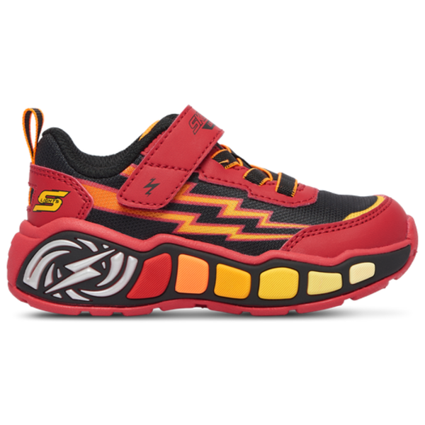 Skechers Boys' Lil Storm Scene, Size 05.0 - Red/Black