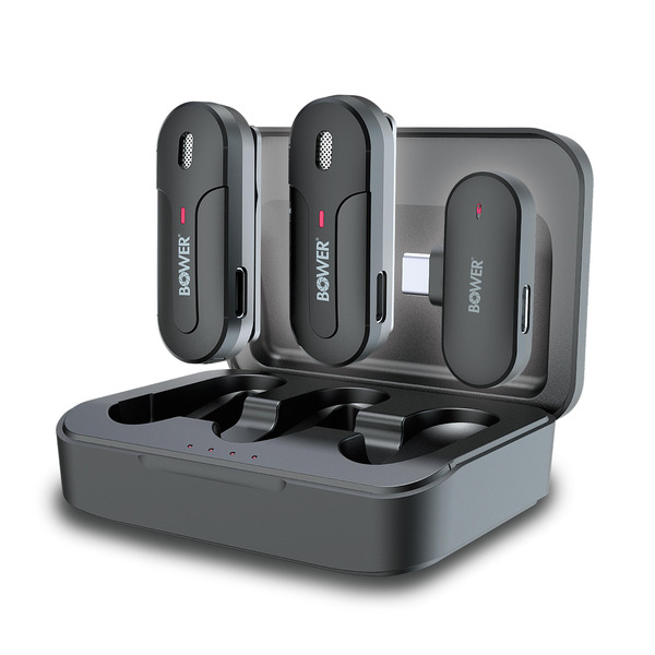 Bower Trexa H1 Wireless Microphones With Charging Case