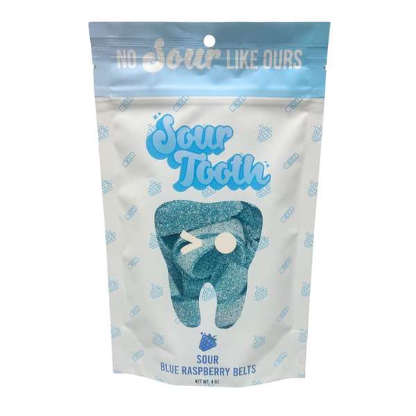 Sour Tooth Sour Blue Raspberry Belts Candy Same-Day Delivery or Pickup ...