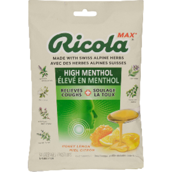 Ricola Menthol Centres Cough Drops, 34 Count Same-Day Delivery