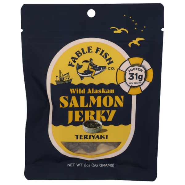 Fable Fish Co. Teriyaki Wild Alaskan Salmon Jerky