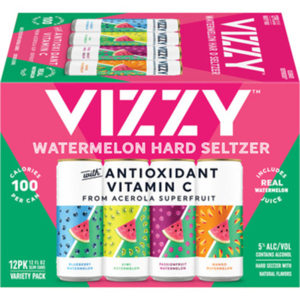 Vizzy Hard Seltzer, Blueberry/Kiwi/Passionfruit/Mango Same-Day