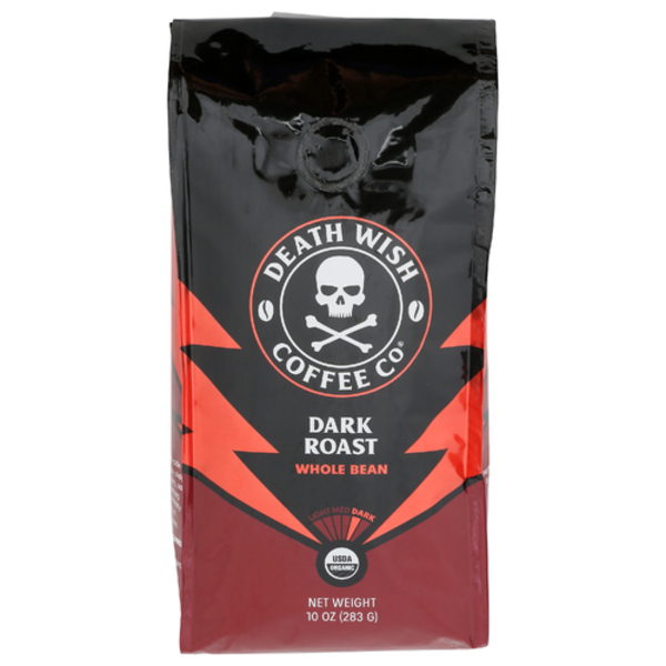 Death Wish Coffee Co. Organic Dark Roast Whole Bean Coffee