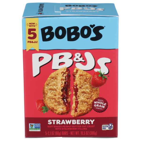Bobo's Strawberry PB&Js Bars 5 Pack