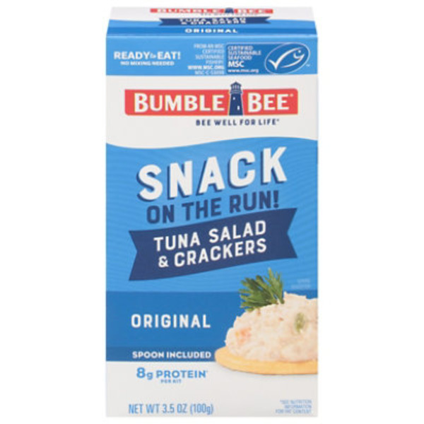 Bumble Bee Snack On The Run! with Crackers Tuna Salad