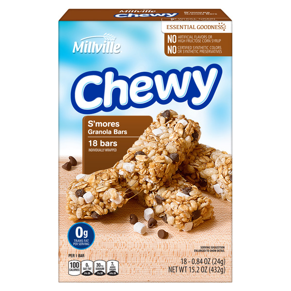 Millville Smores Chewy Granola Bars