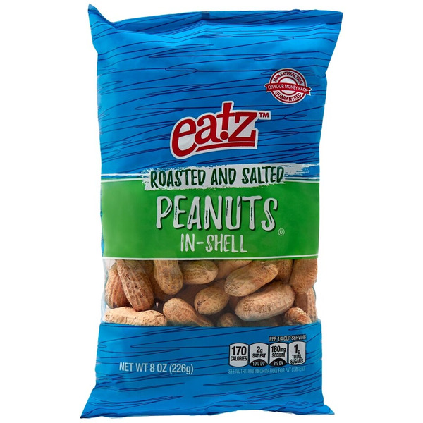 Eatz Roasted And Salted Peanuts In-shell Same-Day Delivery