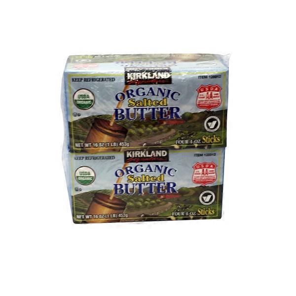 Kirkland Signature Organic Salted Butter (1 lb) from Costco Instacart