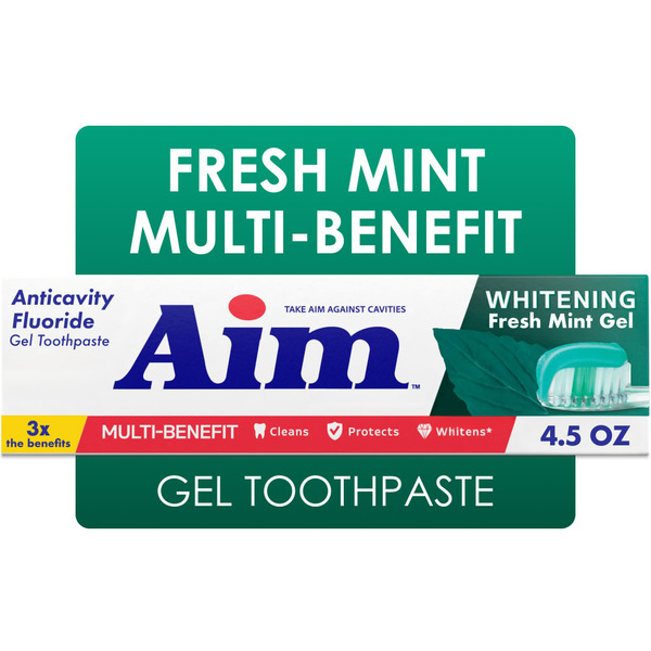 Aim Whitening Toothpaste With Baking Soda Same-Day Delivery