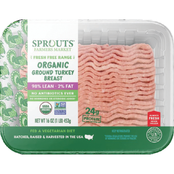 Sprouts Organic 98% Lean Fresh Ground Turkey Breast