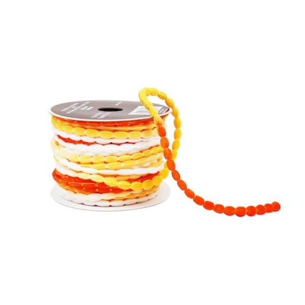 Celebrate It Fall Ombre Pom Pom Ribbon, 3/8 in
