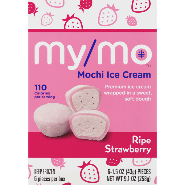 My/Mo Mochi Ice Cream Ripe Strawberry (1.5 oz) from Safeway Instacart