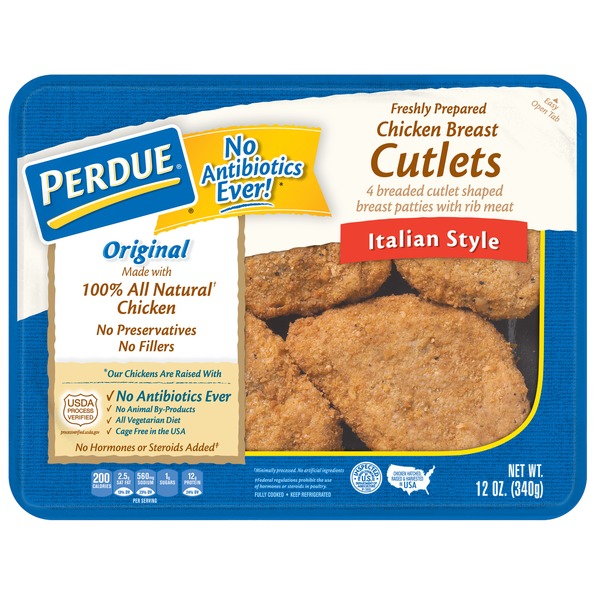 Perdue Italian Style Breaded Chicken Breast Cutlets (0.75 lb) Instacart