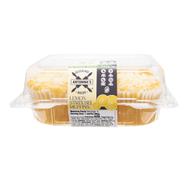 Antoninas Bakery Lemon Streusel Muffins 4 Pack
