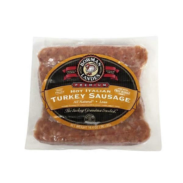 Bowman & Landes Hot Italian Turkey Sausage Links (14.4 oz) Instacart