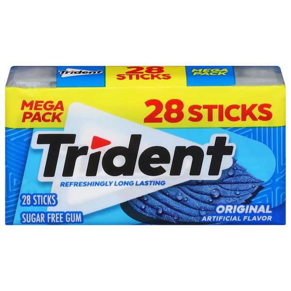 Trident Gum, Sugar Free, Original, Mega Pack