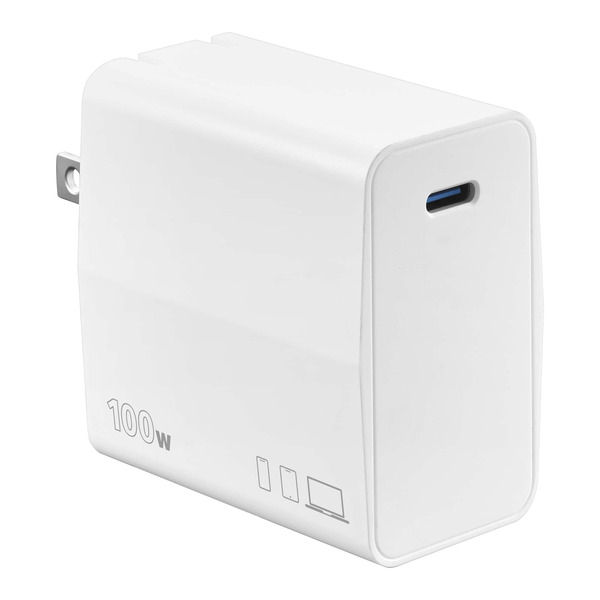 Insignia 100W USB-C GaN Wall Charger for MacBook Pro, Air, iPads, Galaxy Tablets & Other USB-C laptops & Devices - White