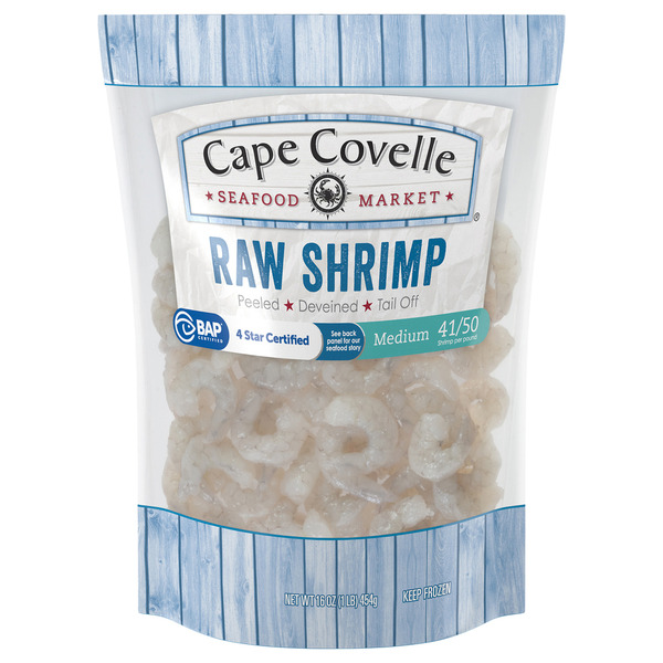 Cape Covelle Seafood Market Peeled Deveined Tail Off Medium Raw Shrimp ...