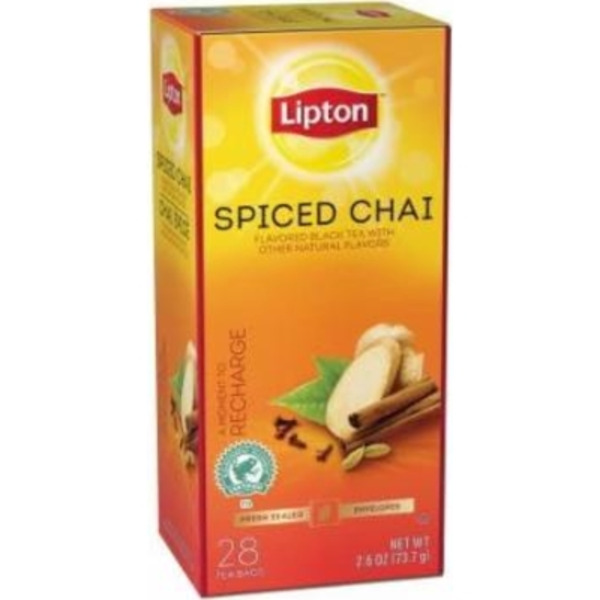 Lipton - Spiced Chai Flavored Tea Bags - 28ct