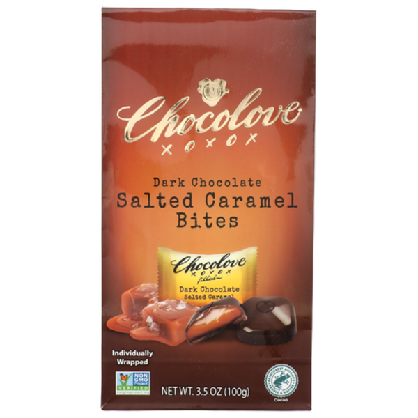 Chocolove Salted Caramel Dark Chocolate Bites Same-Day Delivery or