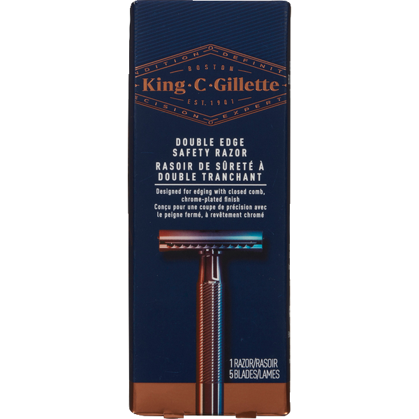 King C. Gillette Double Edge Razor & Blades Same-Day Delivery | Rexall
