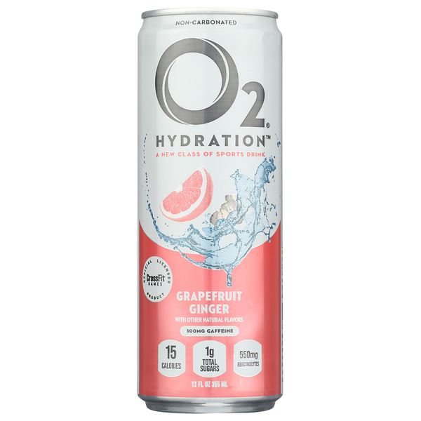 O2 Recovery Grapefruit Ginger Oxygenated Natural Drink Same-Day