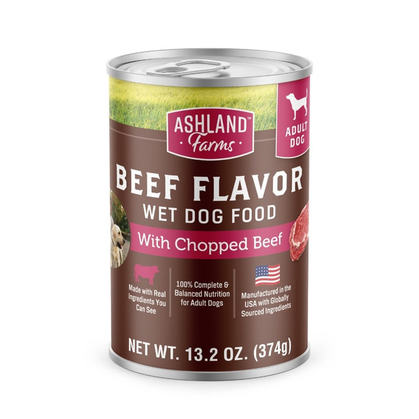 Ashland Farms Beef Flavor Wet Dog Food Same-Day Delivery | Family