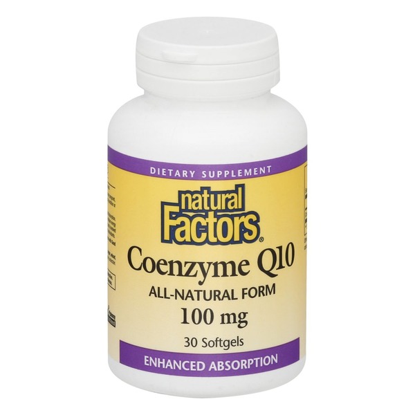 Natural Factors Coenzyme Q10, 100 mg, Softgels (30 each) Instacart