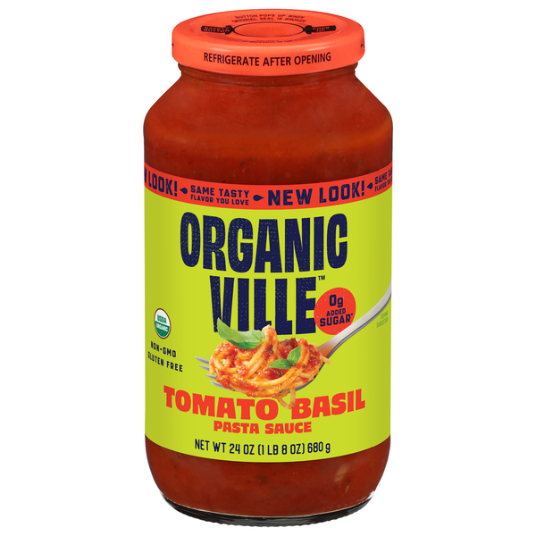 Organicville Tomato Basil Pasta Sauce Same-Day Delivery or Pickup
