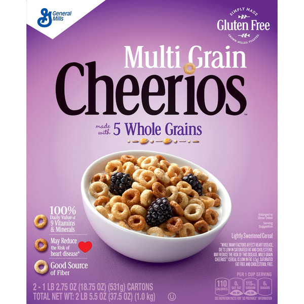Multi Grain Cheerios, 37.5 oz