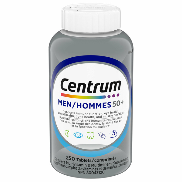 Centrum Complete Multivitamin & Mineral Supplement for Men 50+ Tablets