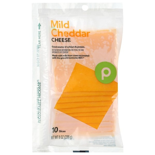 Publix Cheese Slices, Mild Cheddar