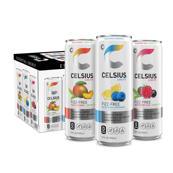 Celsius Fizz Free Variety Pack, Energy Drink
