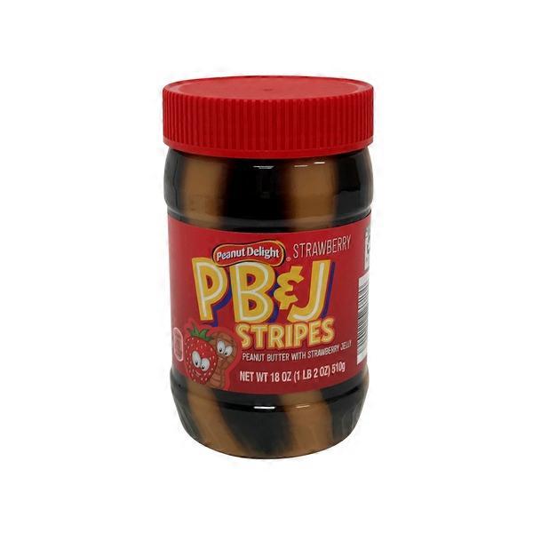 Peanut Delight Strawberry Jelly and Peanut Butter Stripes (18 oz