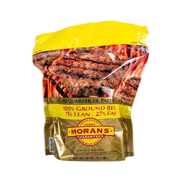 Morans 73% Lean 27% Fat 100% Ground Beef