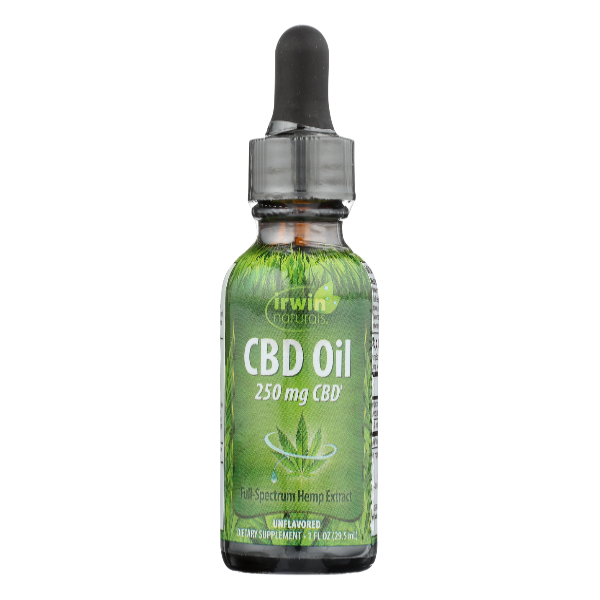 Irwin Naturals CBD Oil, 250 mg, Unflavored Same-Day Delivery or