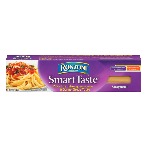 Ronzoni Smart Taste Spaghetti Pasta, Good Source of Fiber Same-Day